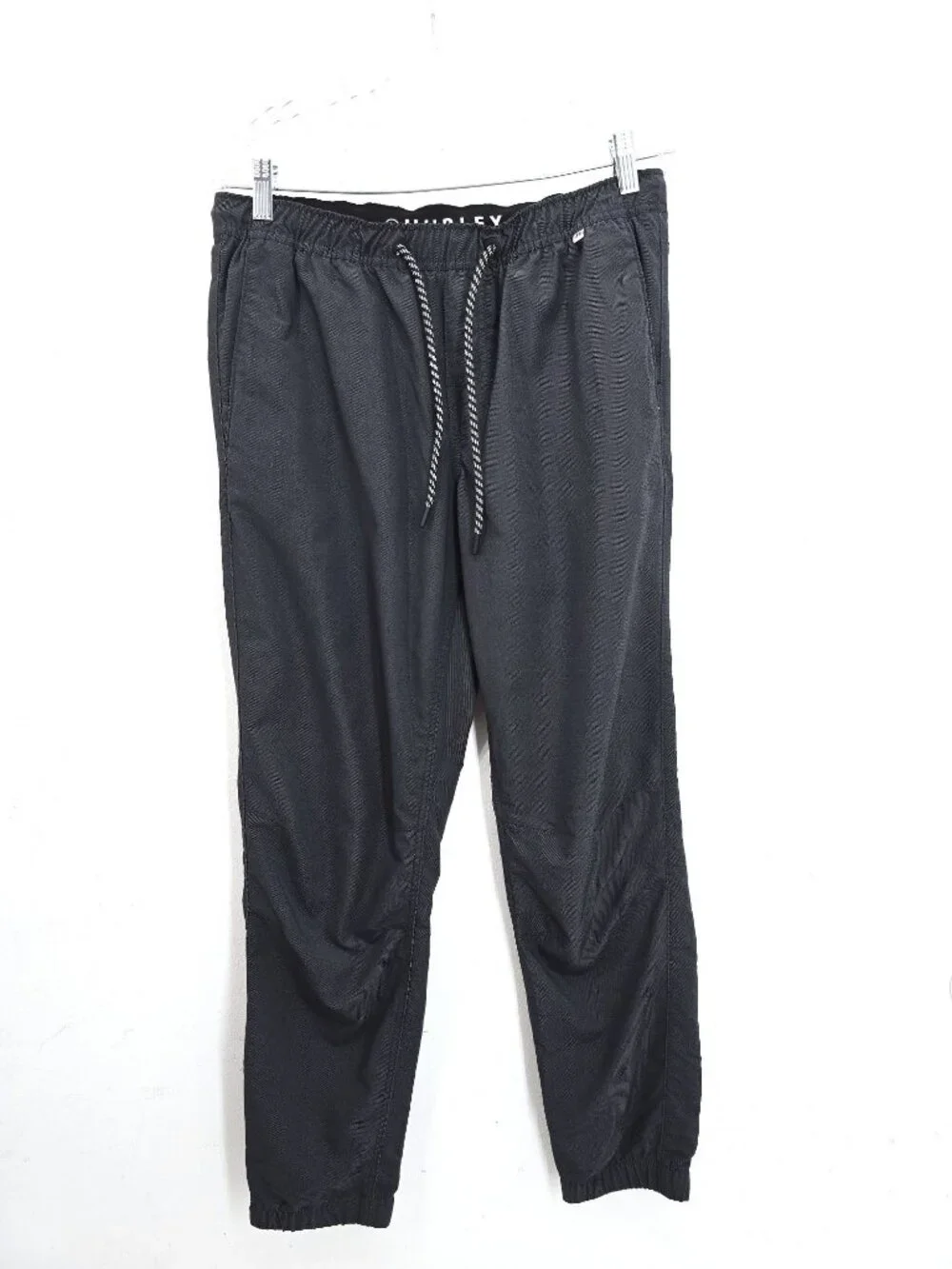 Hurley Performance Stretch Tech Charcoal Gray Twill Tapered Fit Joggers Mens M